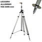 Treppiede leggero in alluminio a cremagliera, base a punta, 1155-3095 mm
