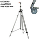Treppiede leggero in alluminio a cremagliera, con ruote, 1155-3095 mm