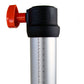 Treppiede leggero in alluminio a cremagliera, base piatta, 1110-2450 mm
